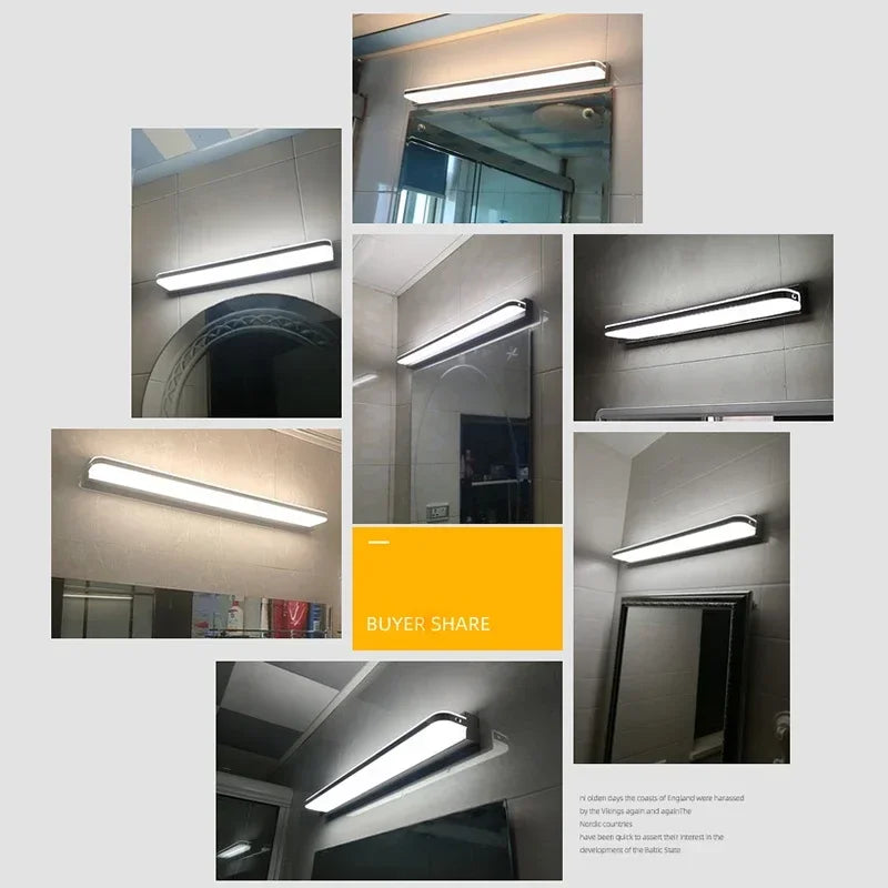 LED Bathroom Light Stainless Steel